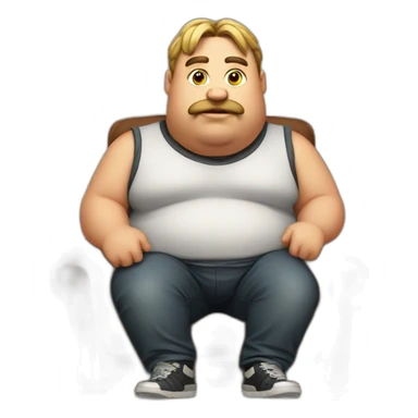 fat gamer sticker