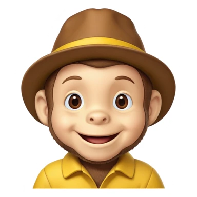 Curious George sticker