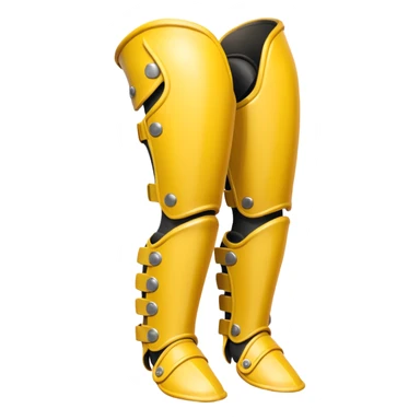 yellow predator bone leg armor sticker