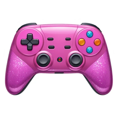 glitter pink control game sticker