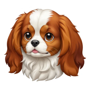 Cavalier king charles spaniel tricolor sticker