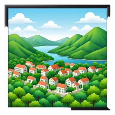 In our hometown, there’s plenty of trees sticker