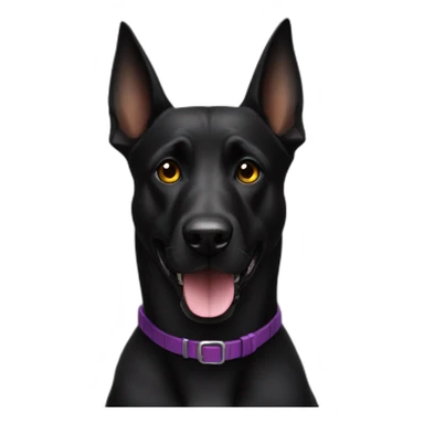 black-dog-malinois-halloween sticker