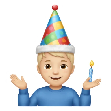 3 year old boy birthday celebration  sticker
