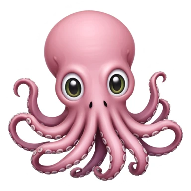 cute light pink octopus cthulu sticker