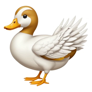 Canard avec des ailes  sticker