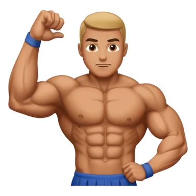 sensei Posing as the letter H sticker