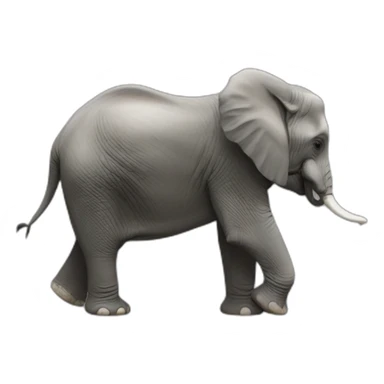 un éléphant qui fait de la balançoire sticker