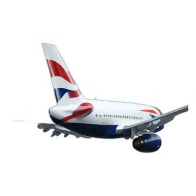 british airways plane sticker