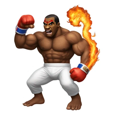 Mike tyson and street fighter's balrog sticker