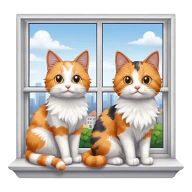 Cats on Windowsills sticker