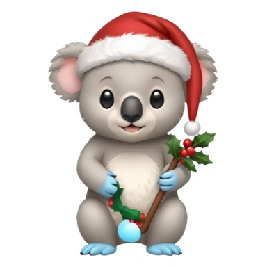 Koala with santa and tonies sticker
