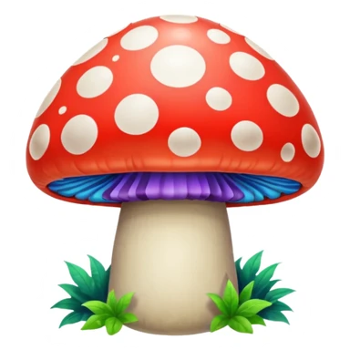  psychedelic party mushroom  sticker