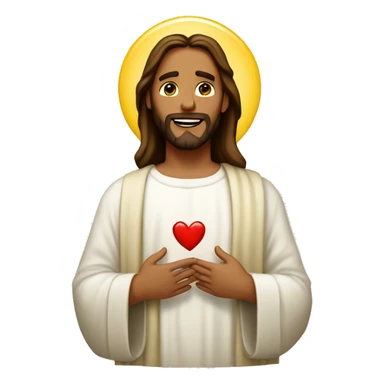 Jesus give you a heart sticker