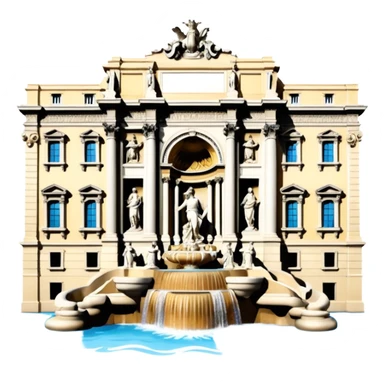 Trevi Fountain sticker