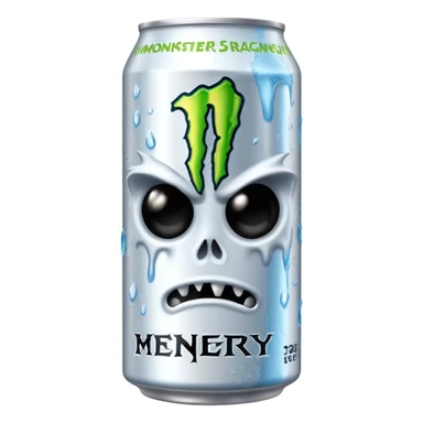 Monster branco bebida energética  sticker