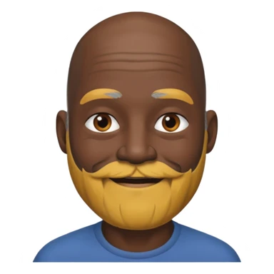 my dad buts he is black and not old with a grey beard and no hair sticker