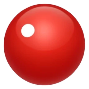 glitter bolinha vermelha pequena sticker