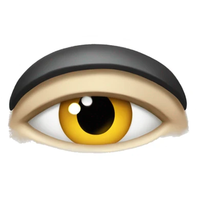 Sad annoyed eye roll sticker