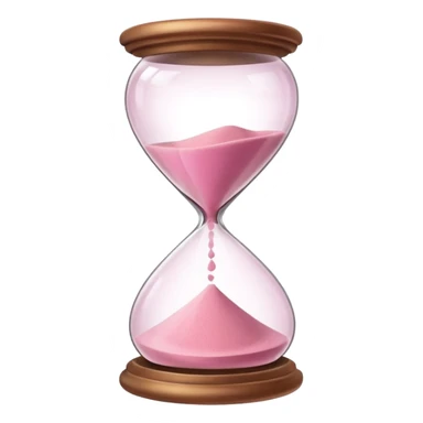 pink hourglass sticker
