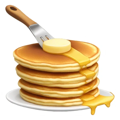 Flipping a pancake  sticker