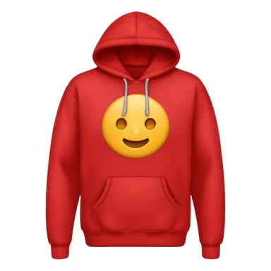 hoodie red simple sticker