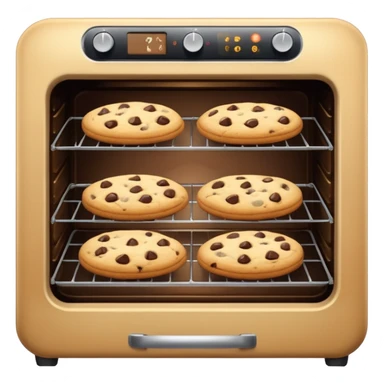 oven with cookies inside sticker