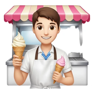 ice cream vendor sticker