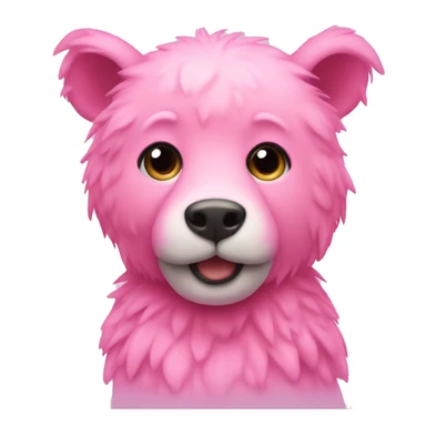 pink animal sticker