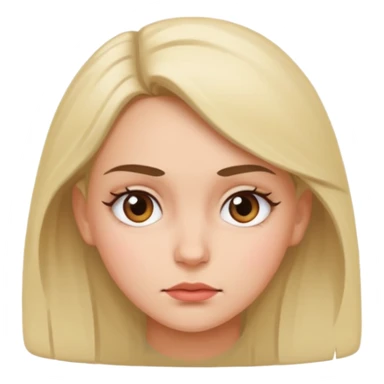 Girl giving side eye sticker