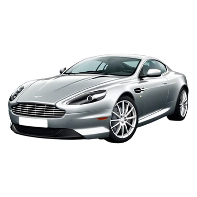 Aston Martin DB9 - Aston Martin (Model Year: 2016) (Iconic colour: Silver) sticker