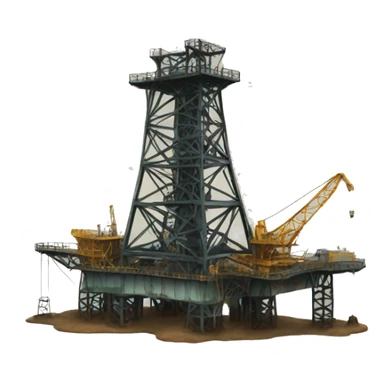 old oil rig sticker