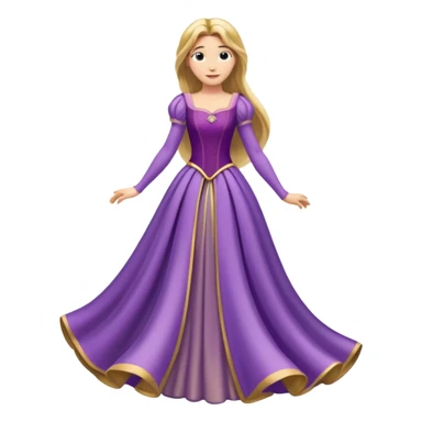 Rapunzel’s dress sticker