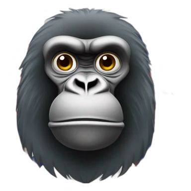 Gorille porte drapeau francais sticker