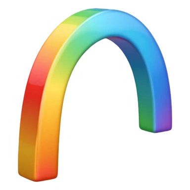 Un cœur arc en ciel  sticker