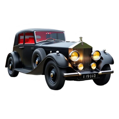  Shining Darth Vader themed 1934 Rolls Royce scary Halloween monster rc car racing dark country road  sticker