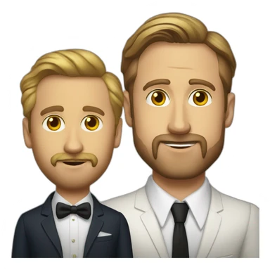 Ryan gosling and Eugene Progozhin sticker