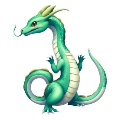 Seviper-Dragonair-Dratini-hybrid, full body, two legs, two hands sticker