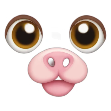 cat eye on a pig sticker