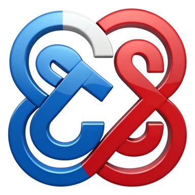 The percentage symbol is in the color of the American flag sticker