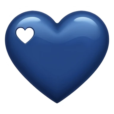 NAVY BLUE heart emoji sticker