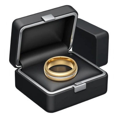 Silver men wedding ring with 2 lines rigged in the middle in a black box sticker