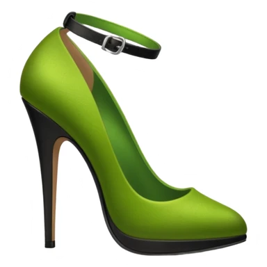 Shrek with black hight heels sticker