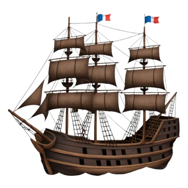 Batavia the Dutch East India Company ship, no flags sticker