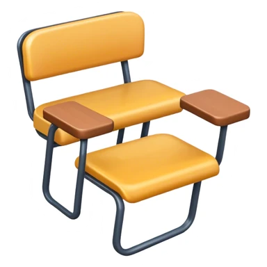 School seat top view sticker