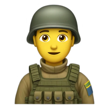 Ukraine soldier sticker