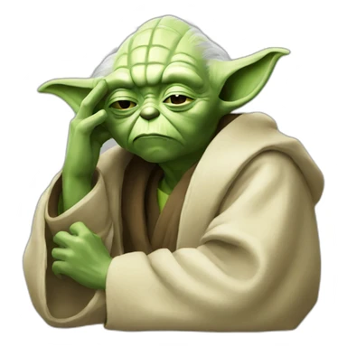 yoda facepalm sticker