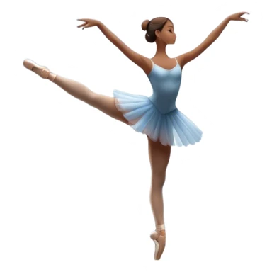 Icon for Ballet: a theater stage with silhouette of a ballerina in an elegant pose, surrounded by spotlight and stage lights. The icon should convey the grace and beauty of ballet, with focus on the dancer and the dramatic lighting. Transparent background. sticker