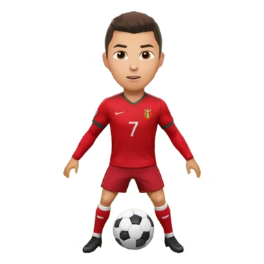 Cristiano Ronaldo scoring a goal sticker