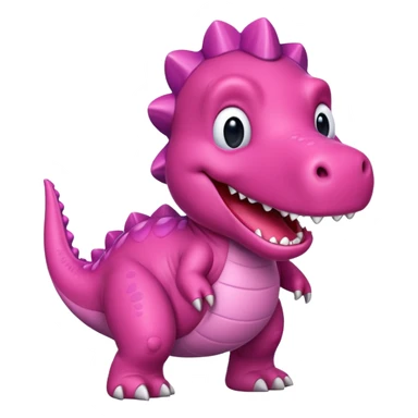 Barney the pink dinosaur sticker